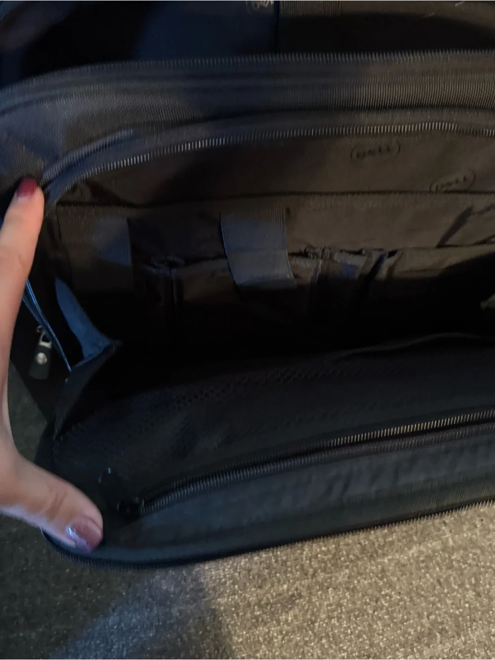 Dell Black Laptop Messenger Bag with Adjustable Shoulder Strap